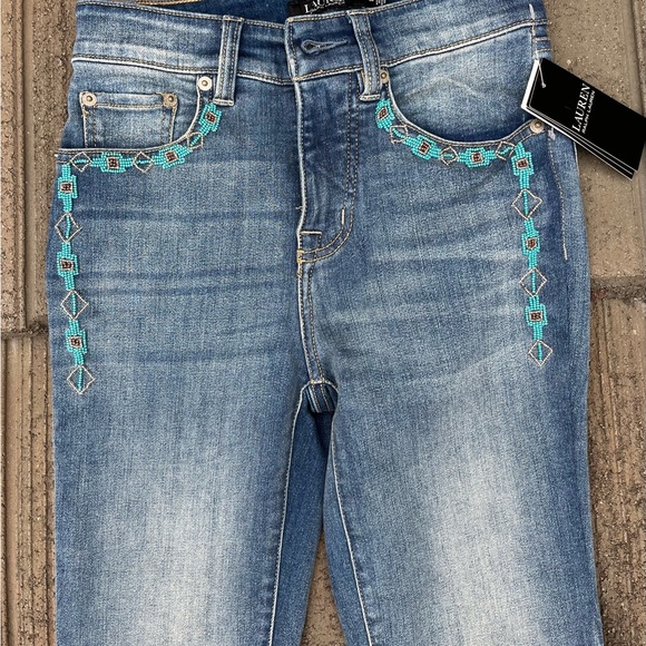 Lauren Ralph Lauren Mojave Blue Wash Jeans - Picture 14 of 15